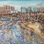 ” View from Manchester ” oil on canvas 45″ x 65″